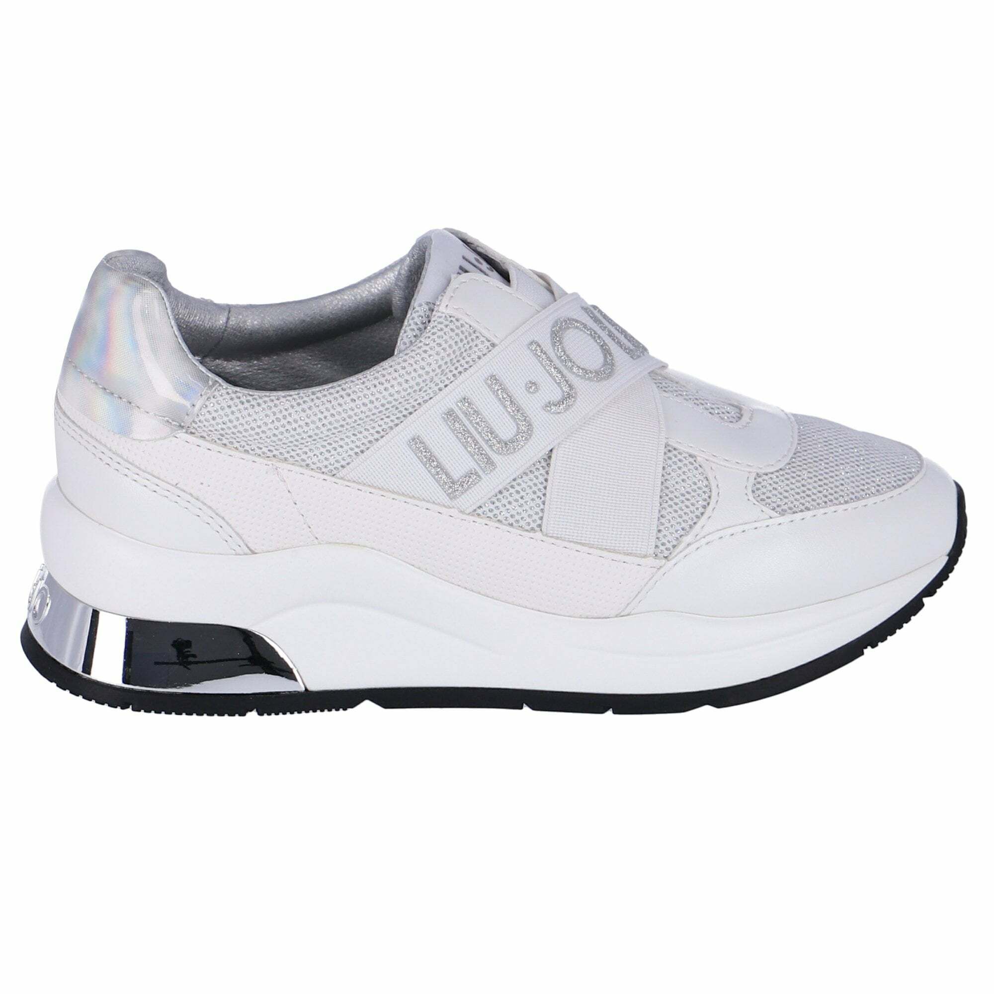 Liu Jo Girls White Logo Shoes Junior Couture UK
