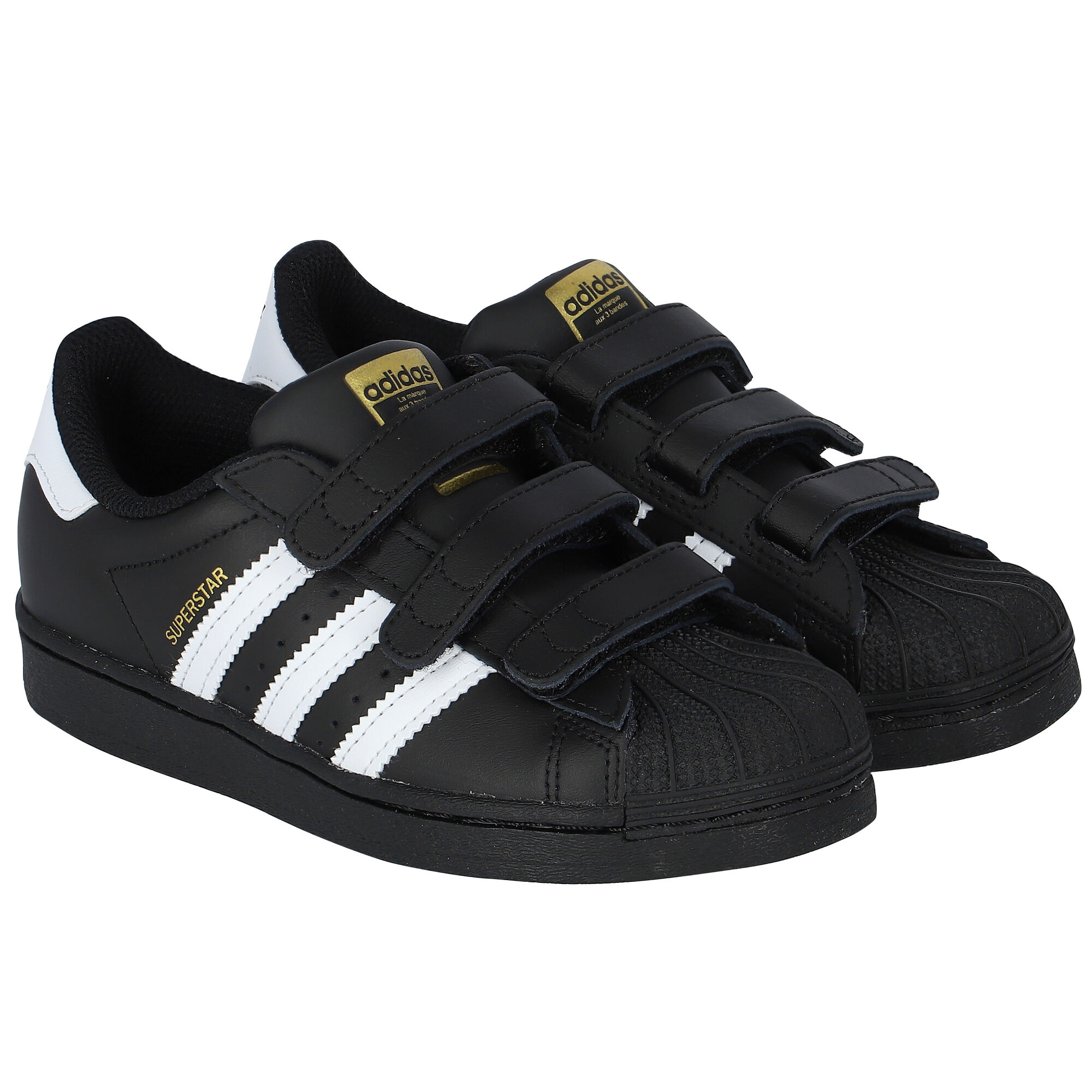 Adidas black shop superstar