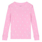 Girls Pink Logo Pyjamas, 1, hi-res