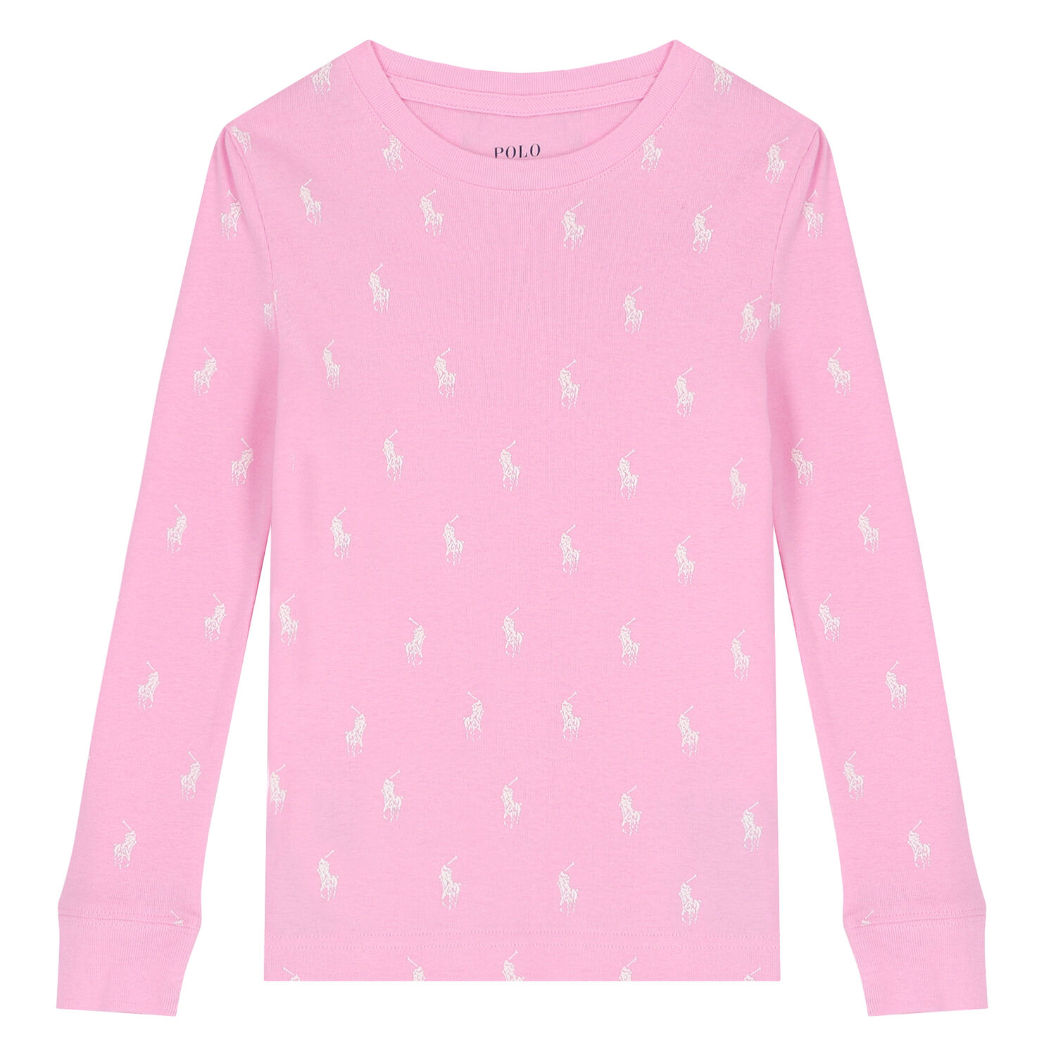 Girls Pink Logo Pyjamas, 1, hi-res