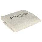 Baby Girls Beige Logo Blanket, 1, hi-res