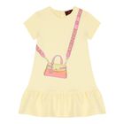 Younger Girls Yellow Bag Dress, 1, hi-res