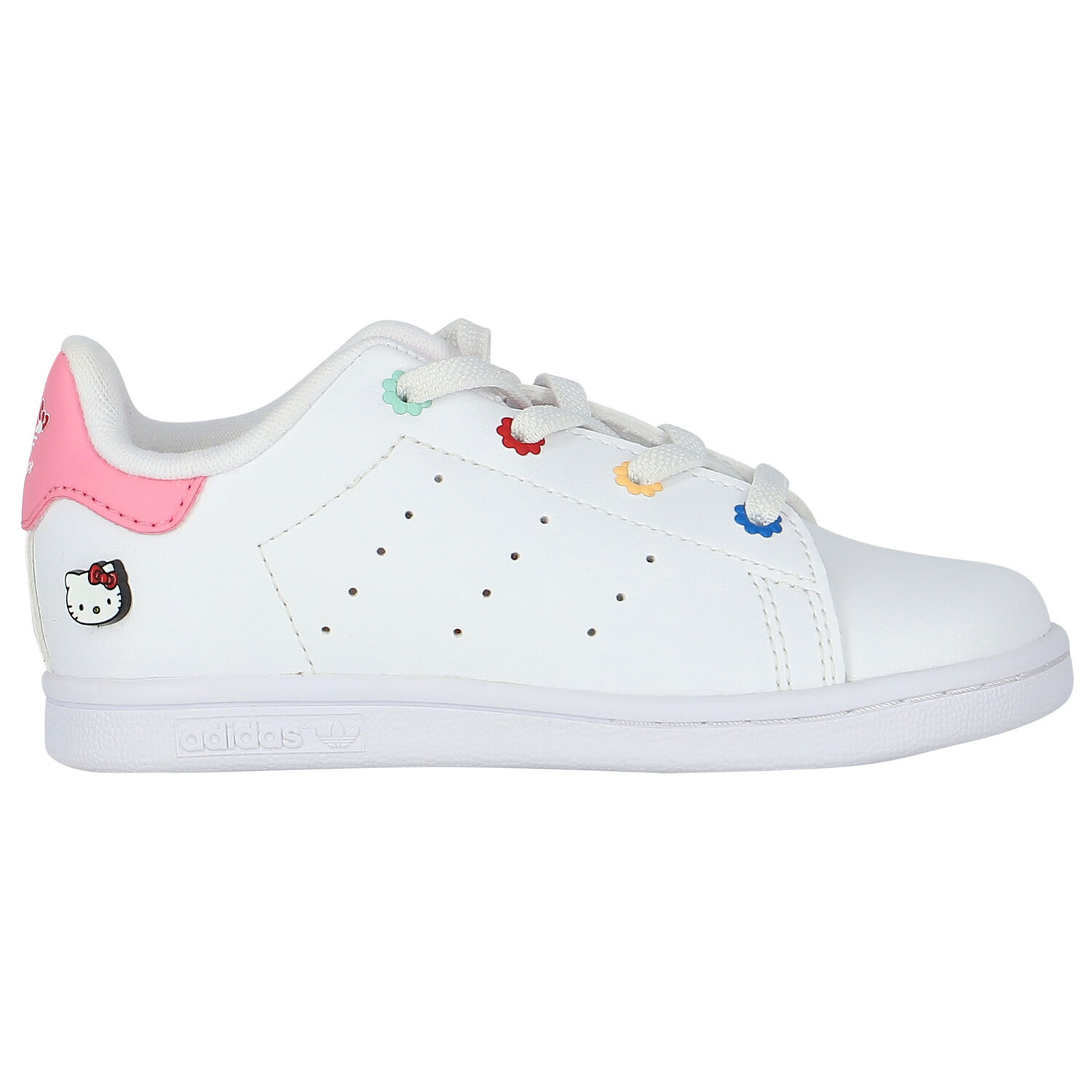 White & Pink Hello Kitty Stan Smith Trainers, 1, hi-res