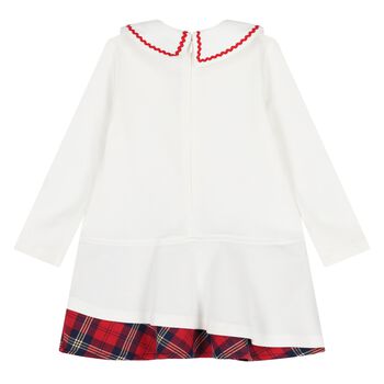 Younger Girls Ivory Heart Dress