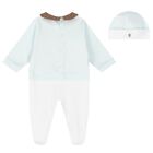 Baby Boys Blue & White Babygrow Set, 1, hi-res