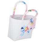Girls Pink & Ivory Bow Hand Bag, 1, hi-res