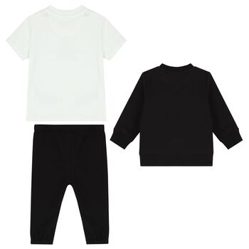 Black & White 3-Piece Tracksuit Gift Set