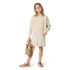 Girls Beige Logo Shoulder Bag, 1, hi-res