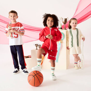 Boys White & Red T-Shirt