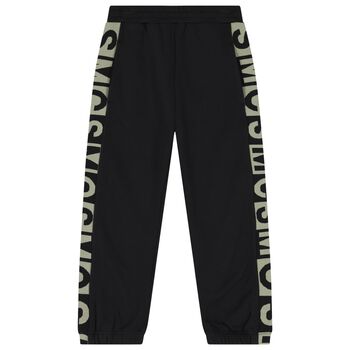 Boys Black Logo Joggers