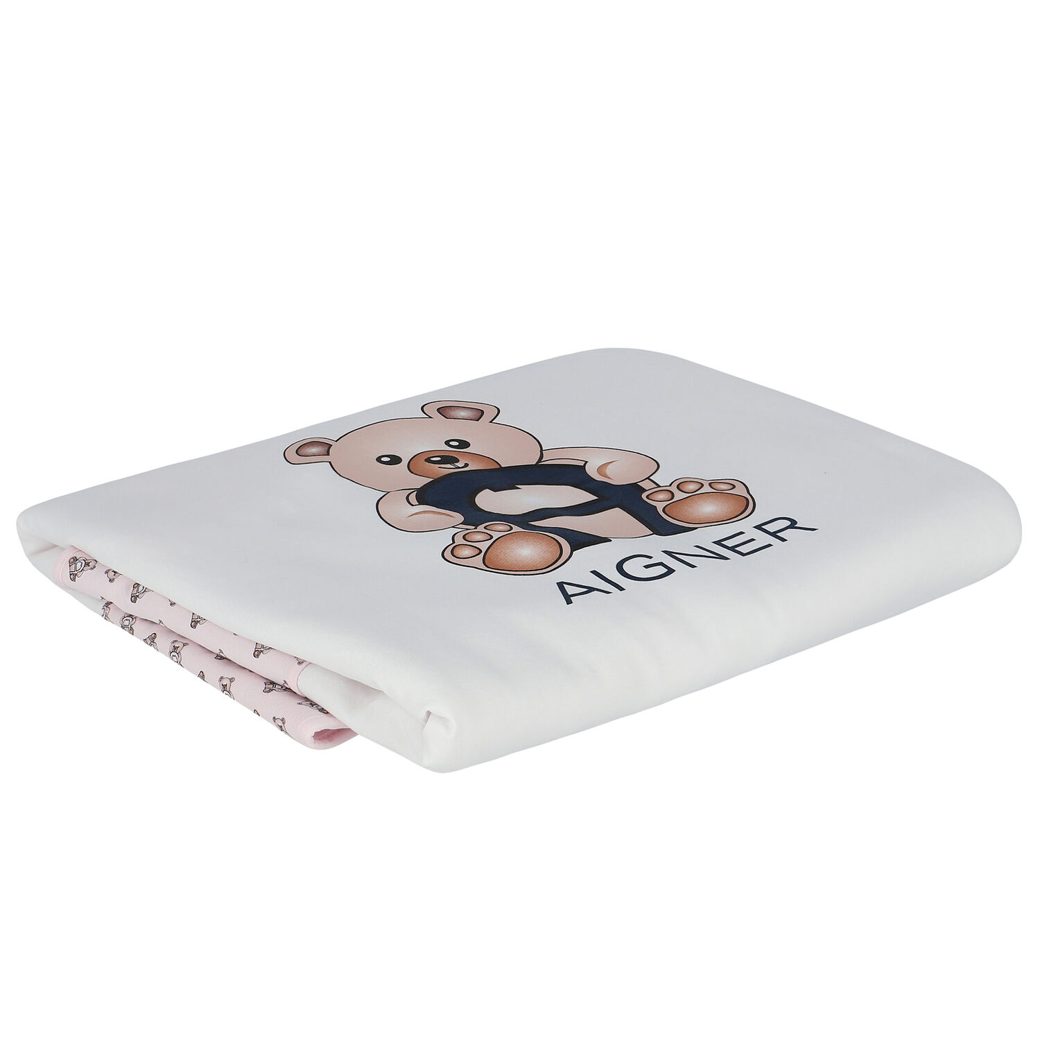 Baby Girls Pink Pima Cotton Logo Blanket, 3, hi-res image number null