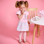 Girls Pink & Grey Mouse Dress, 1, hi-res