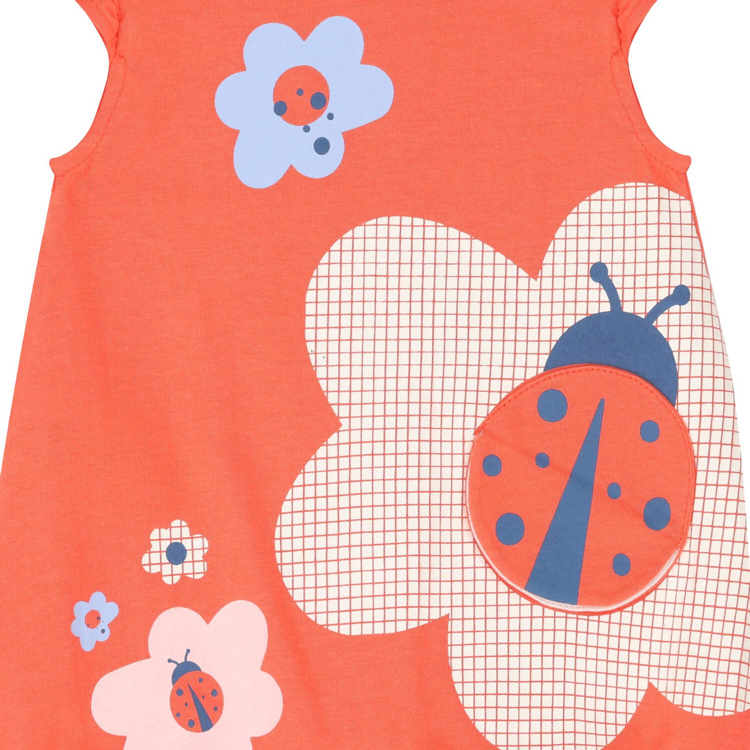 Baby Girls Orange Romper, 1, hi-res image number null