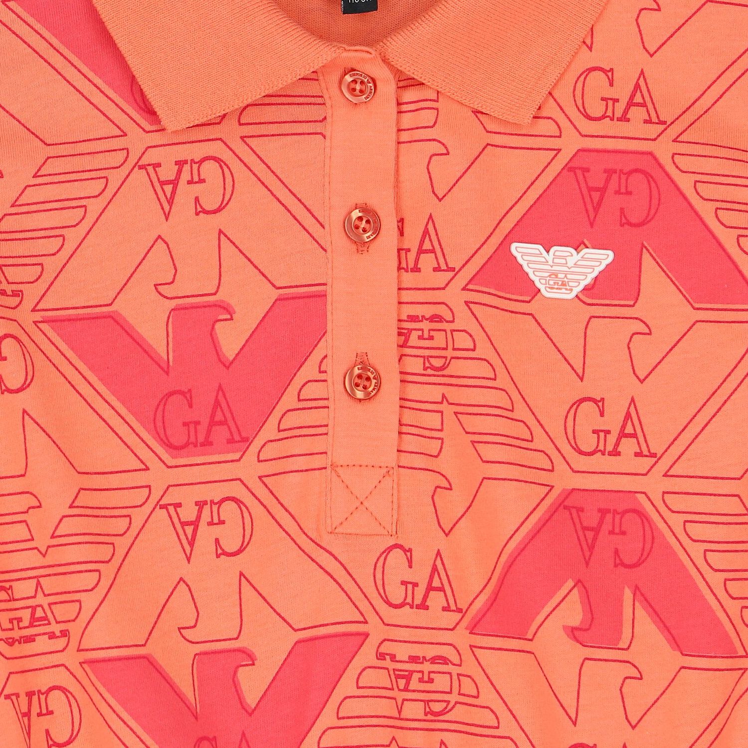 Girls Orange Logo Polo Dress, 2, hi-res