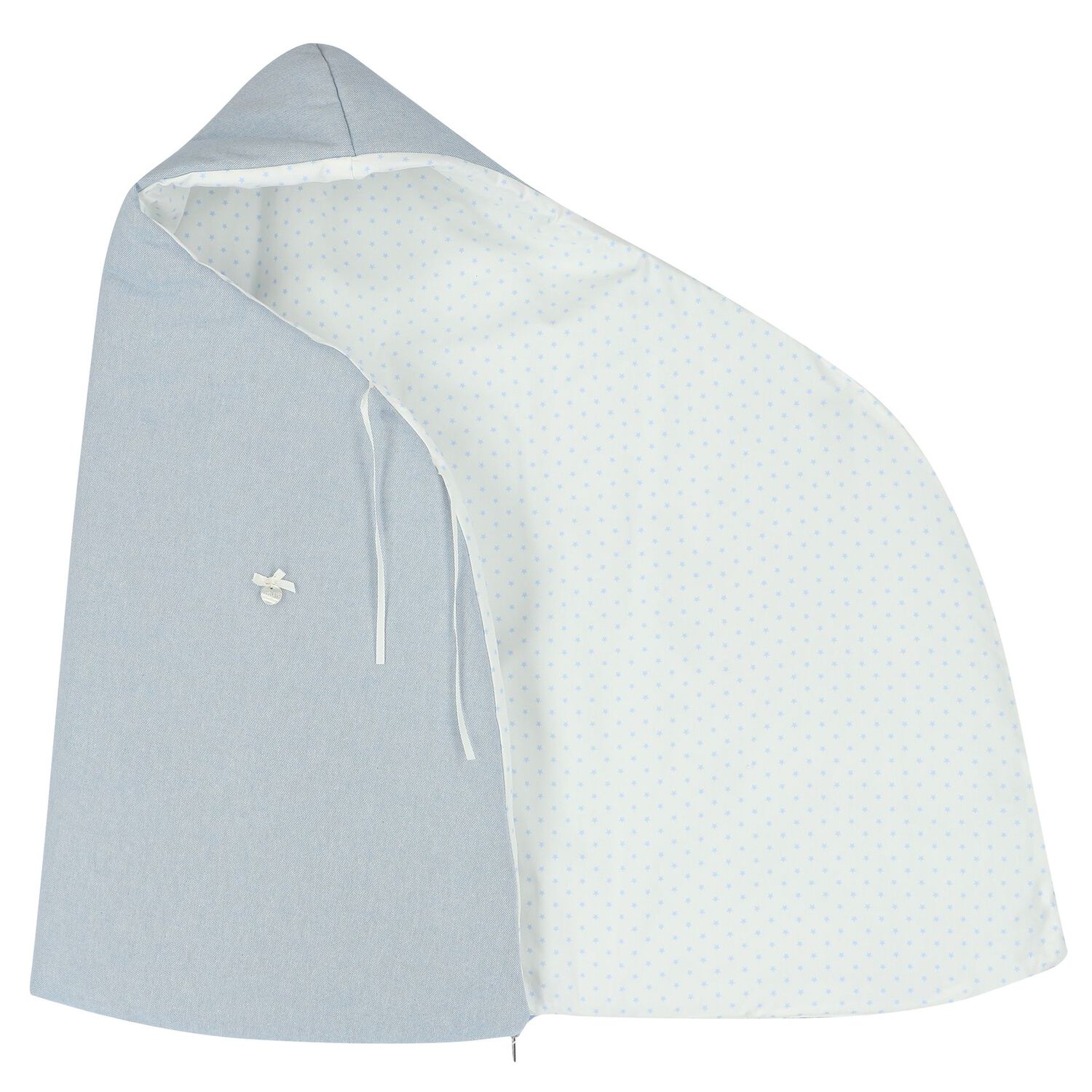 Boys Blue & White Stars Baby Nest, 2, hi-res