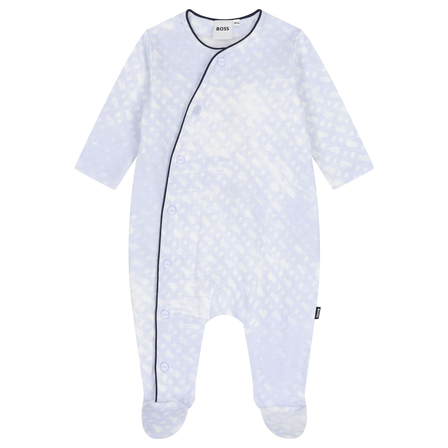 Baby Boys Blue Logo Babygrow Gift Set, 1, hi-res