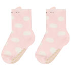 Baby Girls Pink & Ivory Socks, 2, hi-res