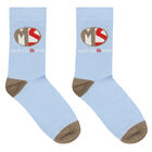 Boys Blue Striped Socks, 1, hi-res