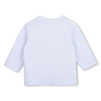 Baby Boys Blue Logo Long Sleeve Top