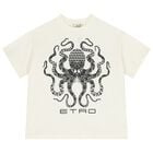 Boys Ivory & Black Octopus T-Shirt             , 1, hi-res