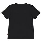Younger Boys Black Logo T-Shirt, 3, hi-res