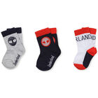 Boys Blue & Red Logo Socks, 1, hi-res