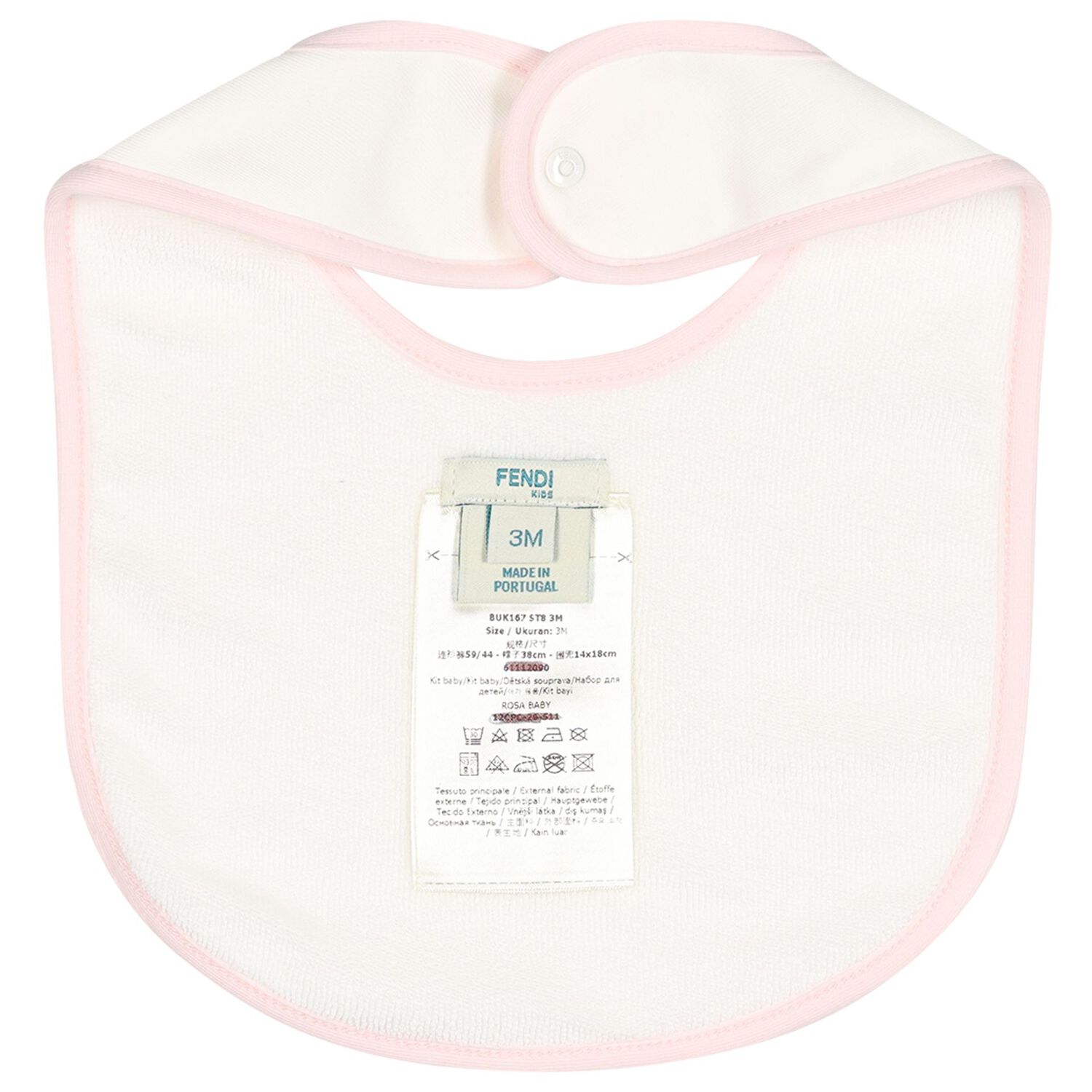 Baby Girls Pink & White Logo Babygrow Gift Set, 1, hi-res