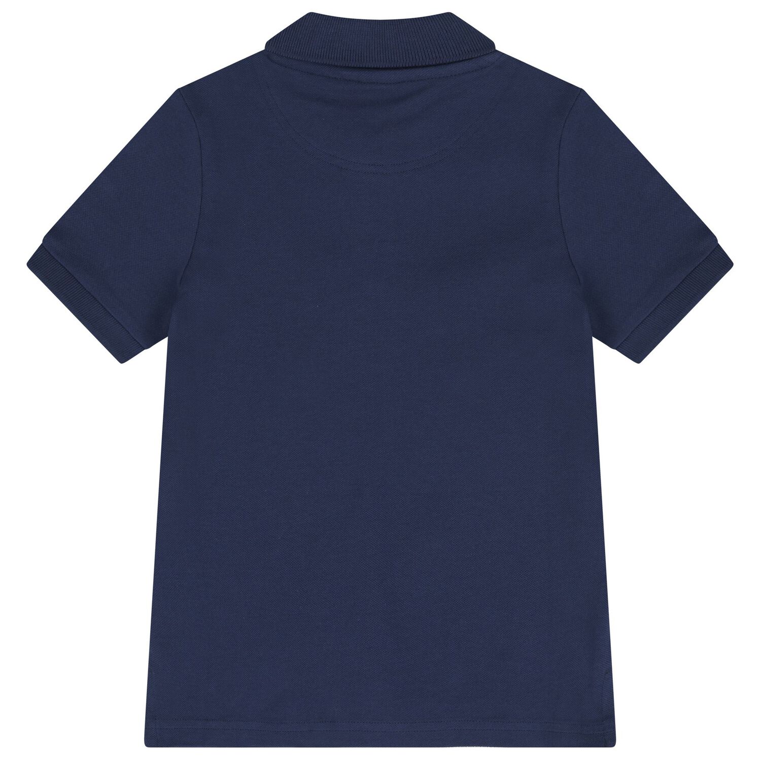 Boys Mini Me Navy Blue Logo Polo Shirt, 3, hi-res