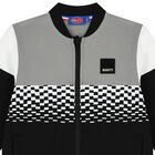 Boys Black & Grey Logo Zip Up Top, 1, hi-res