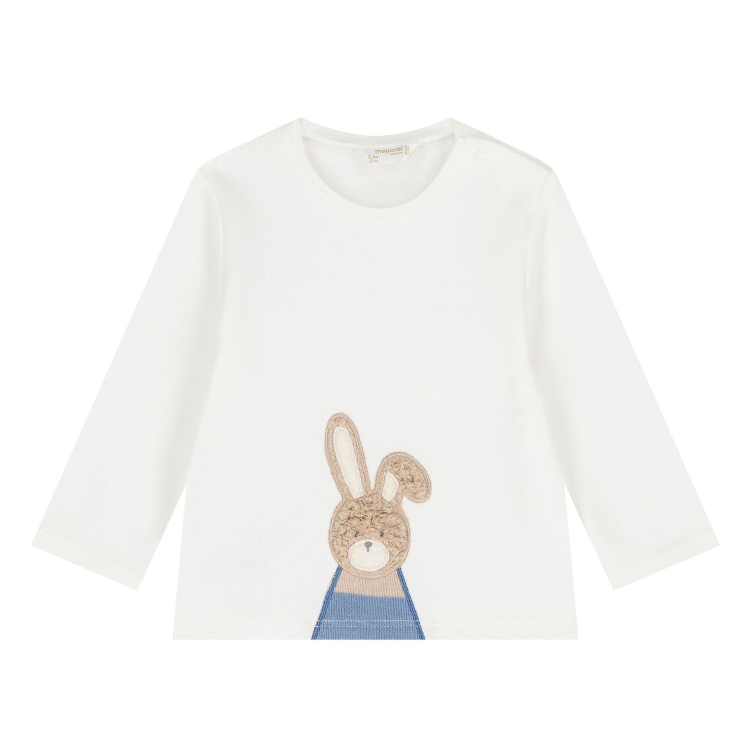 Baby Boys Beige, White & Blue 3 Piece Tracksuit, 1, hi-res