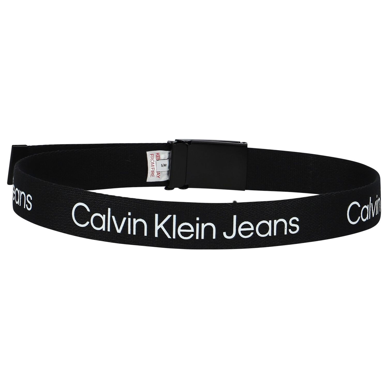 Boys Black Logo Belt, 1, hi-res image number null