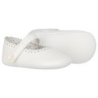 Baby Girls White Pre Walker Shoes, 2, hi-res