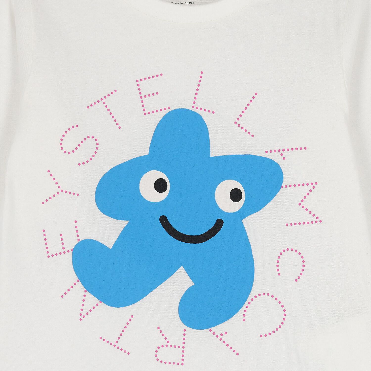 Younger Boys White Logo Long Sleeve Top, 1, hi-res