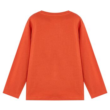 Boys Orange Long Sleeve Top