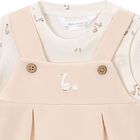 Beige & Ivory Baby Romper, 3, hi-res