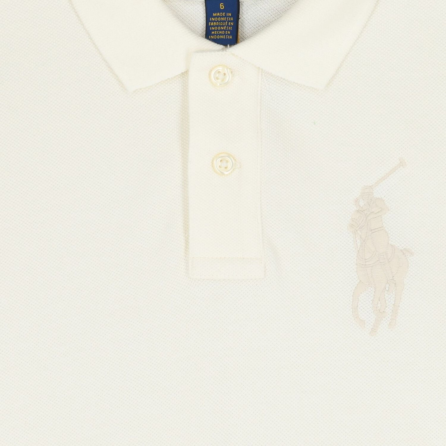 Boys Ivory Logo Polo Shirt, 1, hi-res