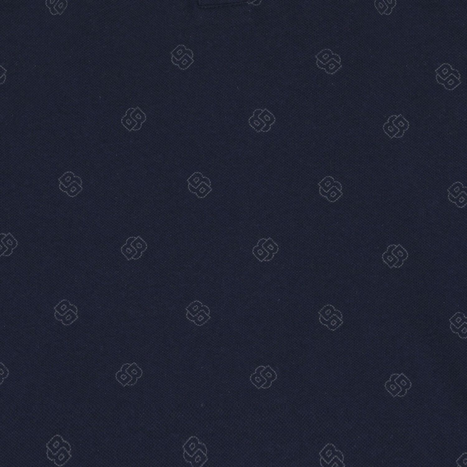 Boys Navy Blue Logo Polo Shirt, 2, hi-res