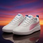 Girls White & Pink Rickie Trainers, 2, hi-res