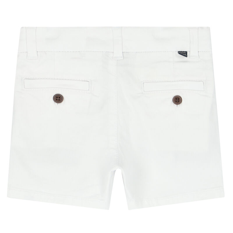 Younger Boys White Bermuda Shorts, 2, hi-res image number null