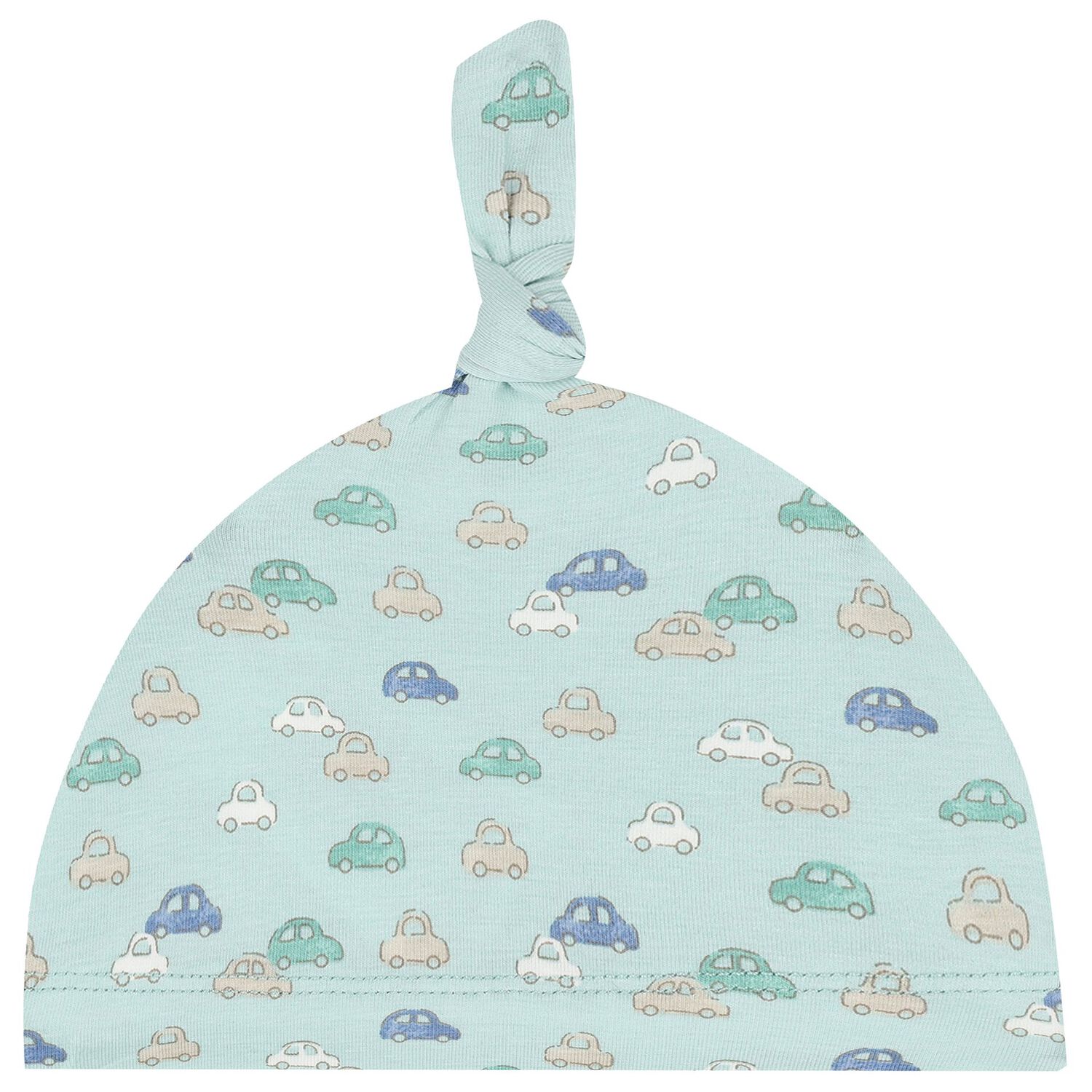 Baby Boys Green Car Print Babygrow & Hat Set, 2, hi-res