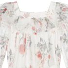 Girls Ivory Floral Tulle Dress, 1, hi-res