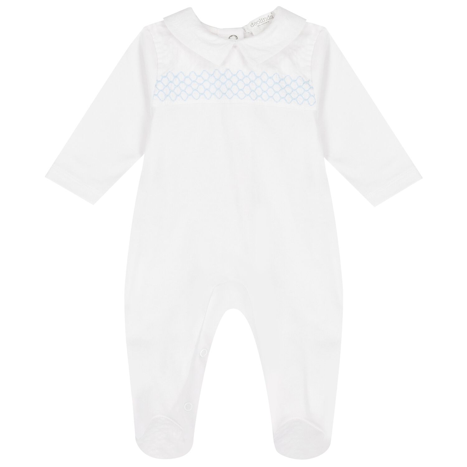 Baby Boys White Babygrow, 1, hi-res