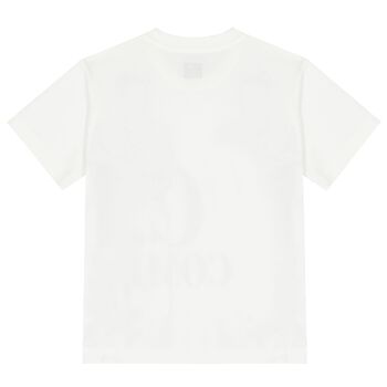 Boys White Logo T-Shirt