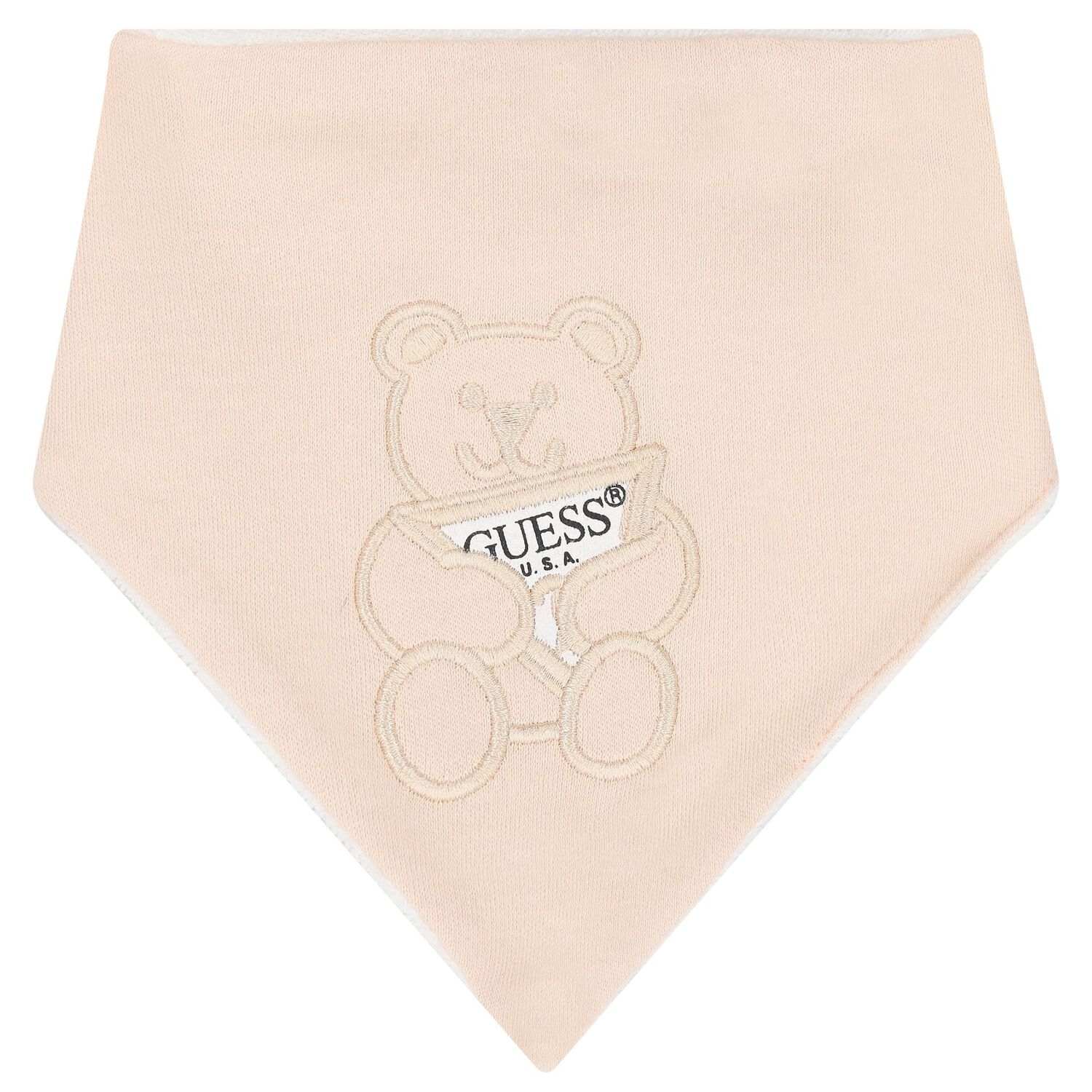 Beige Teddy Bear Logo Bib ( 2-Pack ), 1, hi-res