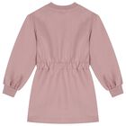 Girls Pink Embellished Logo Dress, 2, hi-res