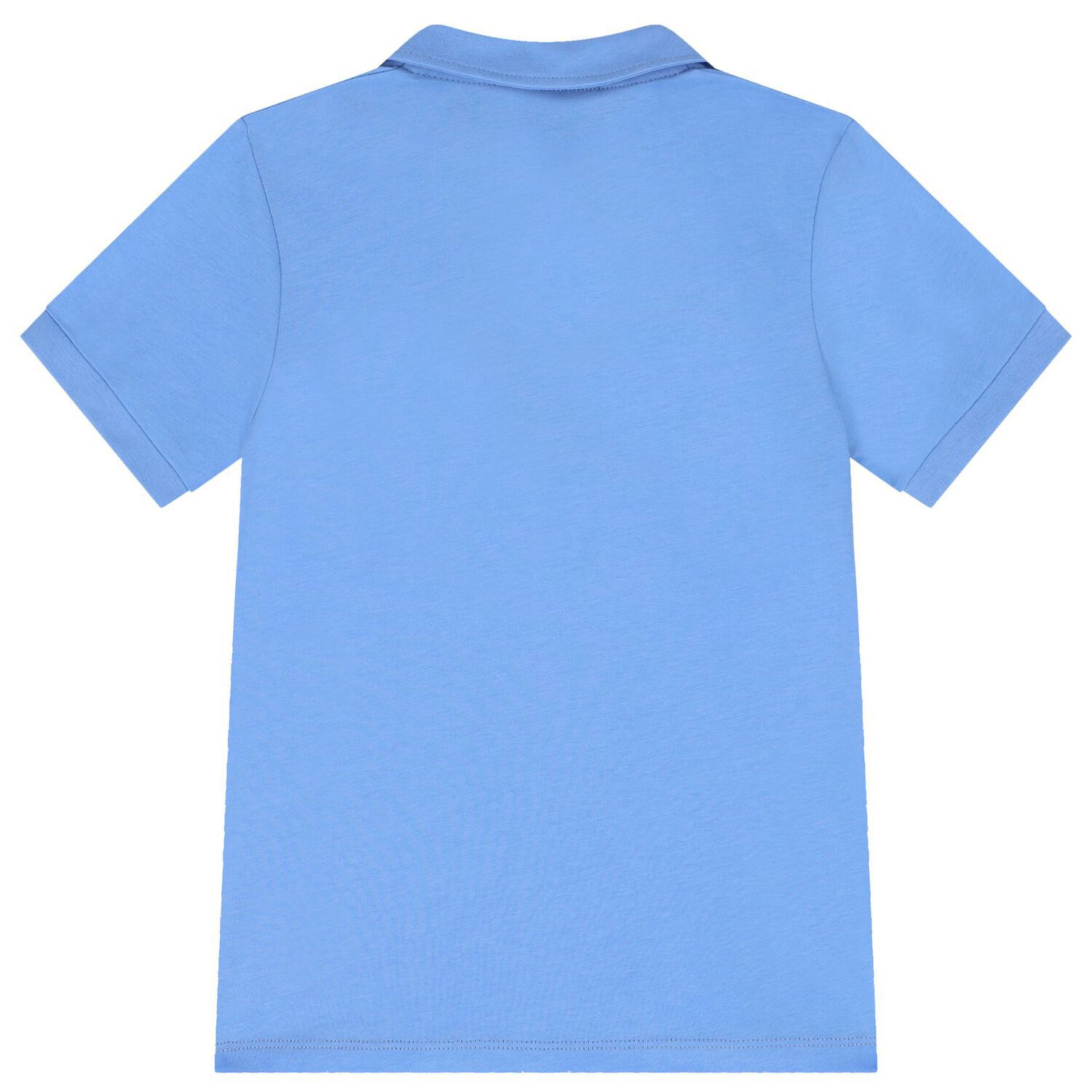 Boys Blue Logo Polo Shirt, 1, hi-res