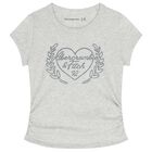 Girls Grey Logo T-Shirt, 2, hi-res