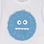 Younger Boys White Logo Long Sleeve Top, 1, hi-res