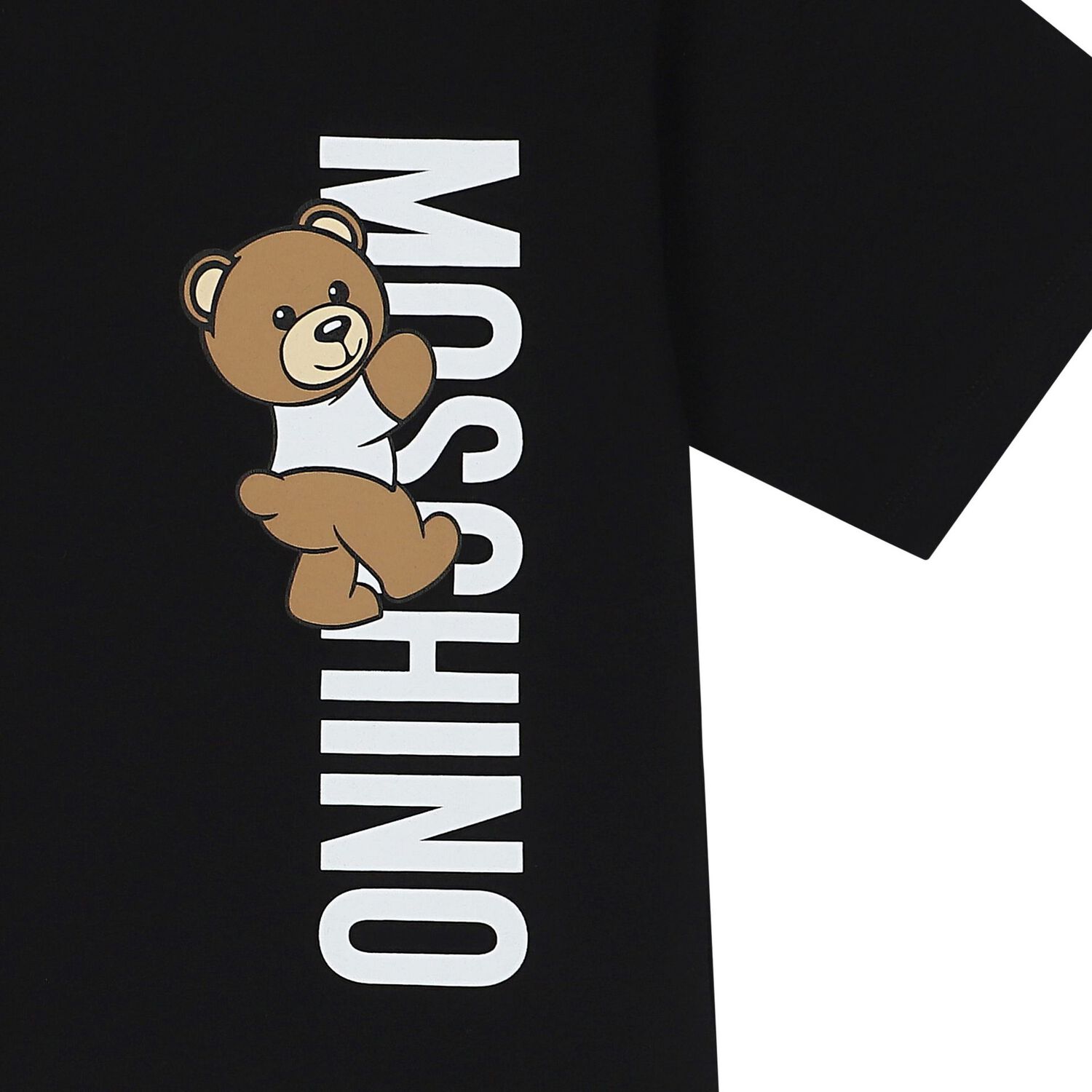 Black Teddy Bear Logo T-Shirt, 5, hi-res image number null