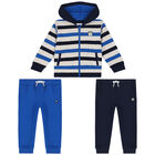 Younger Boys Navy & Blue Tracksuit, 1, hi-res